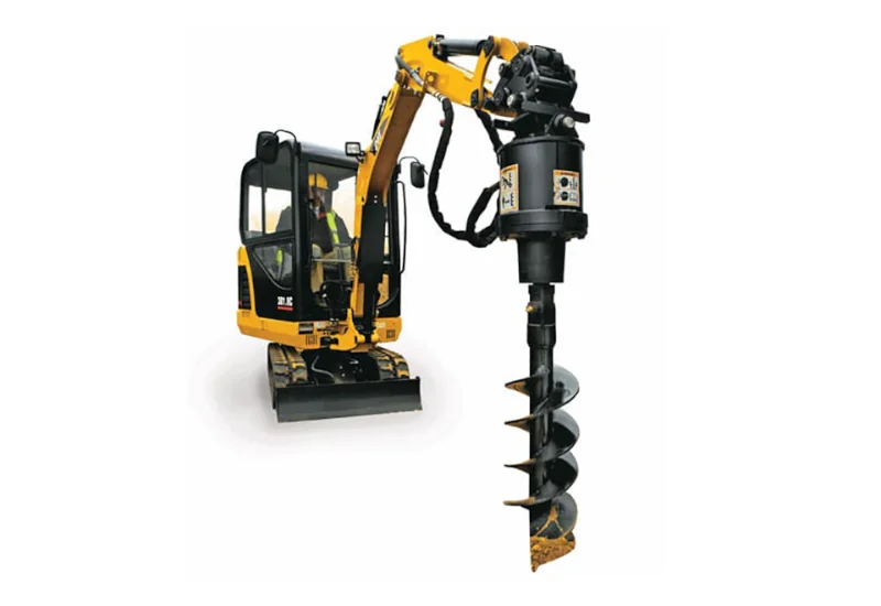 Mini Excavator Auger Attachment Rental